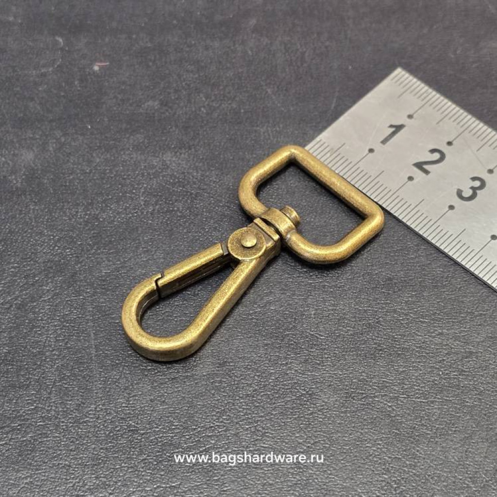 20 мм Карабин для сумки арт.071-093 бронза.