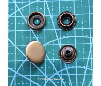 15 мм Кнопка галантерейная "Omega" антик.