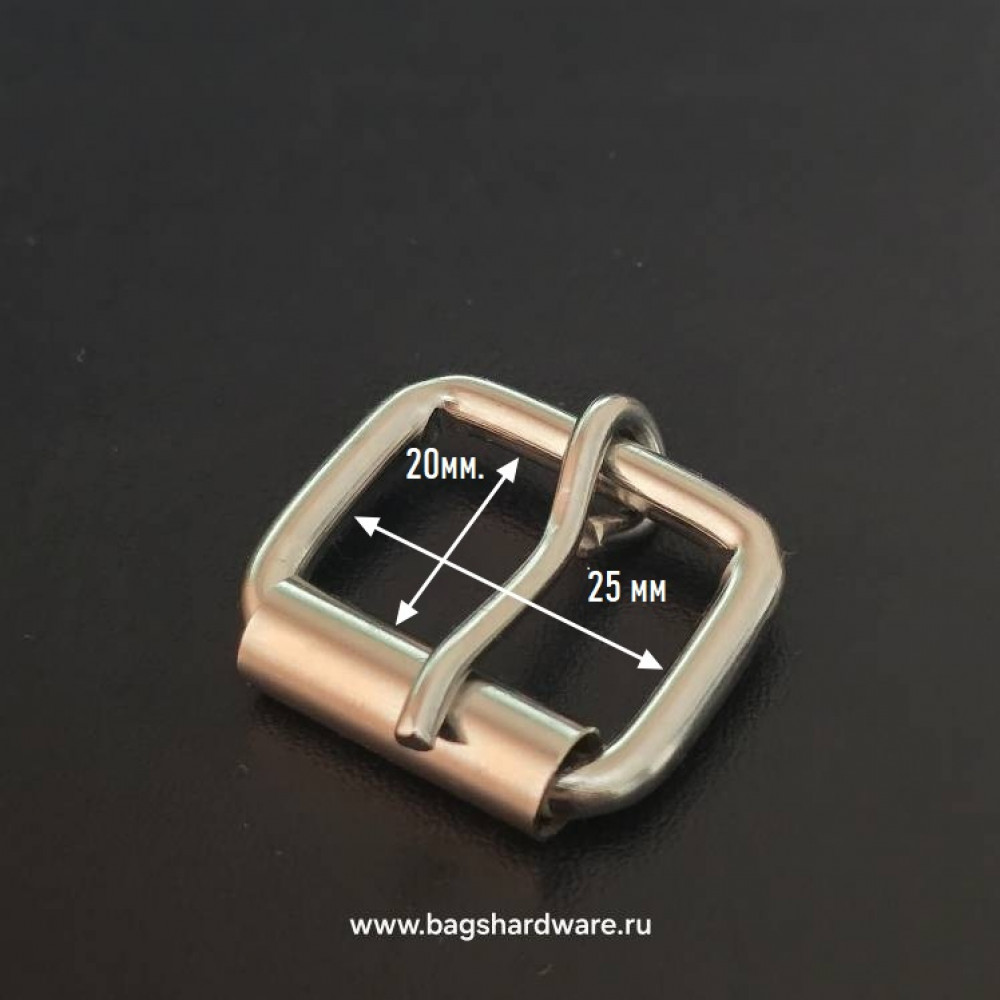 25-20-4,5 мм Пряжка из стальной проволоки для  ошейника.